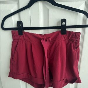 Lululemon Red Shorts